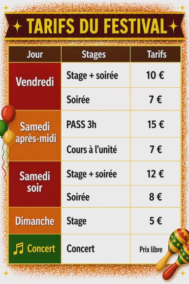 Tarifs
